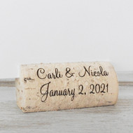 Personalized Wine Cork Place Card Holders - CorkeyCreations.com