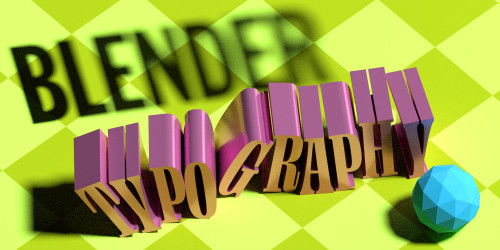 Blender Typography