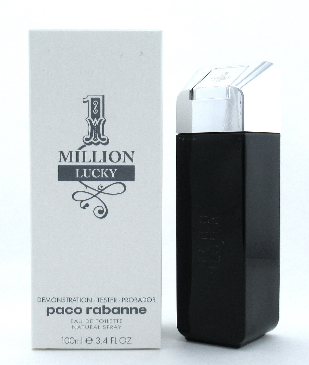 1 One Million Lucky by Paco Rabanne Eau de Spray Men 3.4 oz. New Tester - NotJustPerfume.com