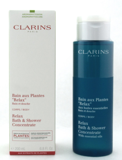 Clarins Relax Bath & Shower Concentrate  with Essential Oils 200 ml./ 6.8 oz. New in Box