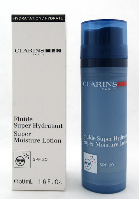 Clarins Men Super Moisture Lotion SPF 20 50 ml./ 1.6 oz. New Tester