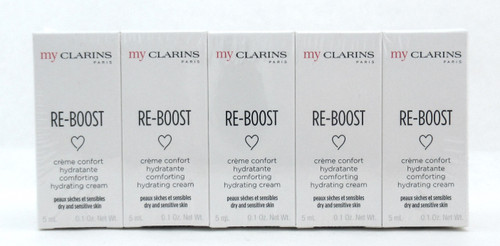 Clarins My Clarins Re Boost Comforting Hydrating Cream Sample 5 ml. Lot of 10 