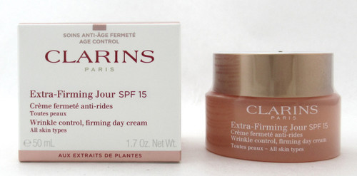 Clarins Extra-Firming Day Cream SPF 15 All Skin Types 50 ml./ 1.7 oz. New in Box