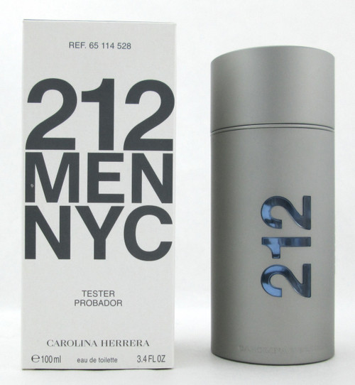 212 Men NYC Carolina Herrera Eau De Toilette Spray 100 ml./ 3.4 oz. New Tester