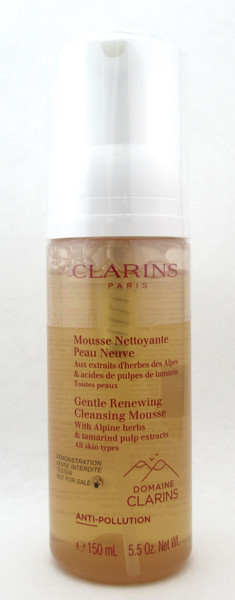 Clarins Gentle Renewing Cleansing Mousse All Skin 150 ml./ 5.5 oz. New Tester