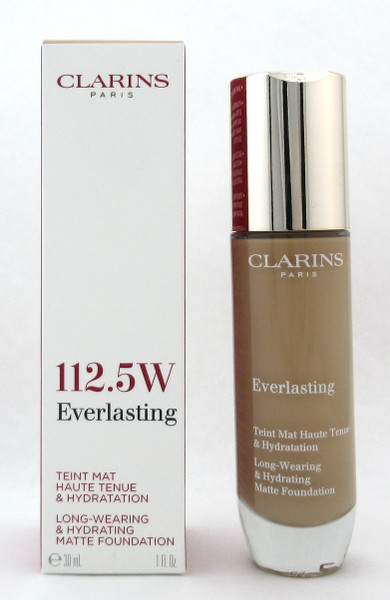 Clarins Everlasting Long Wearing & Hydrating Matte Foundation 112.5 Caramel 30 ml./ 1.0 oz. New