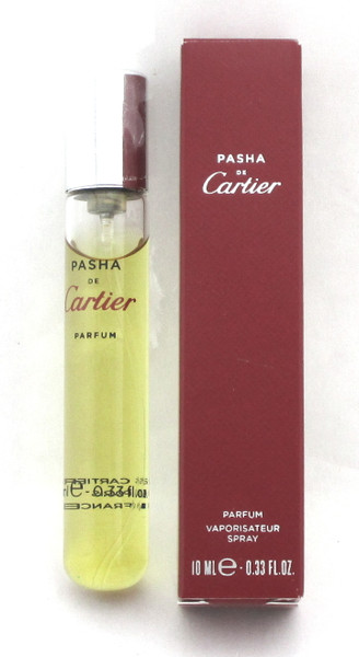 Pasha de Cartier Mini 0.33 oz./ 10 ml. PARFUM Travel Spray for Men. New in Box