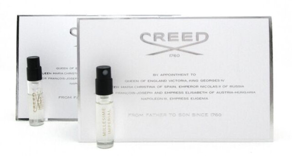 Creed Millesime Imperial 2.5 ml. EDP Spray Vial Unisex. New with Card. Lot of 2