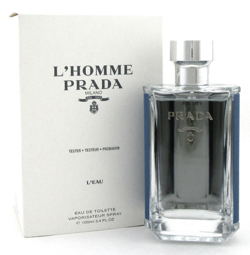 L'Homme Prada Milano L'EAU by Prada  oz. EDT Spray for Men. Brand new  Tester. 