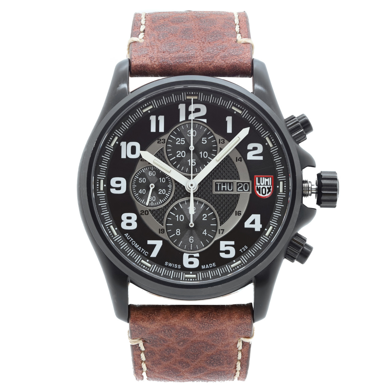 Luminox Field Chronograph 48mm Steel Black Dial Automatic Mens