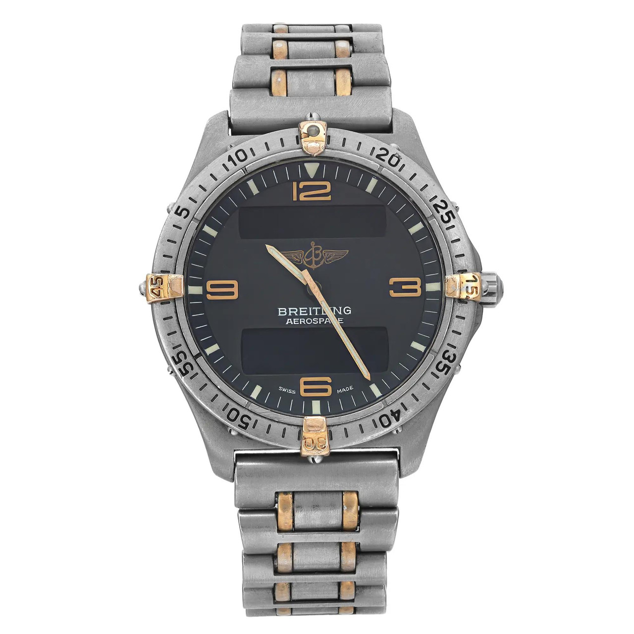 BREITLING aerospace avantage グレー Breitling Aerospace 40mm Titanium Analog Digital Gray Dial