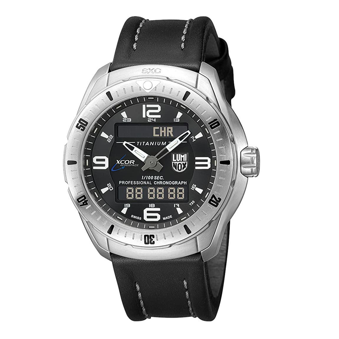 時計 LUMINOX Luminox XCOR Space Expedition Titanium Black Dial Quartz Watch XX