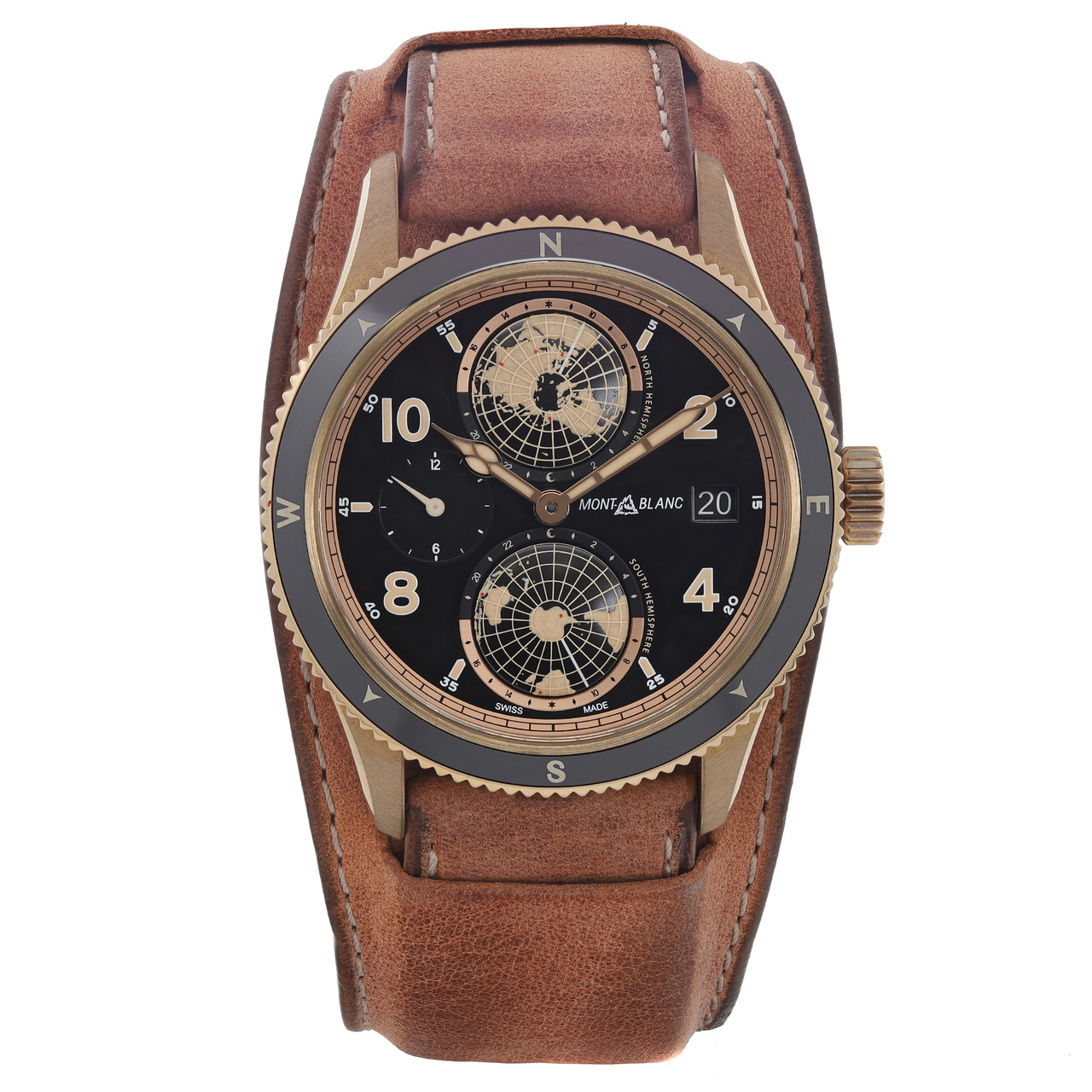 Montblanc 1858 Geosphere GMT Limited Bronze Black Dial Automatic