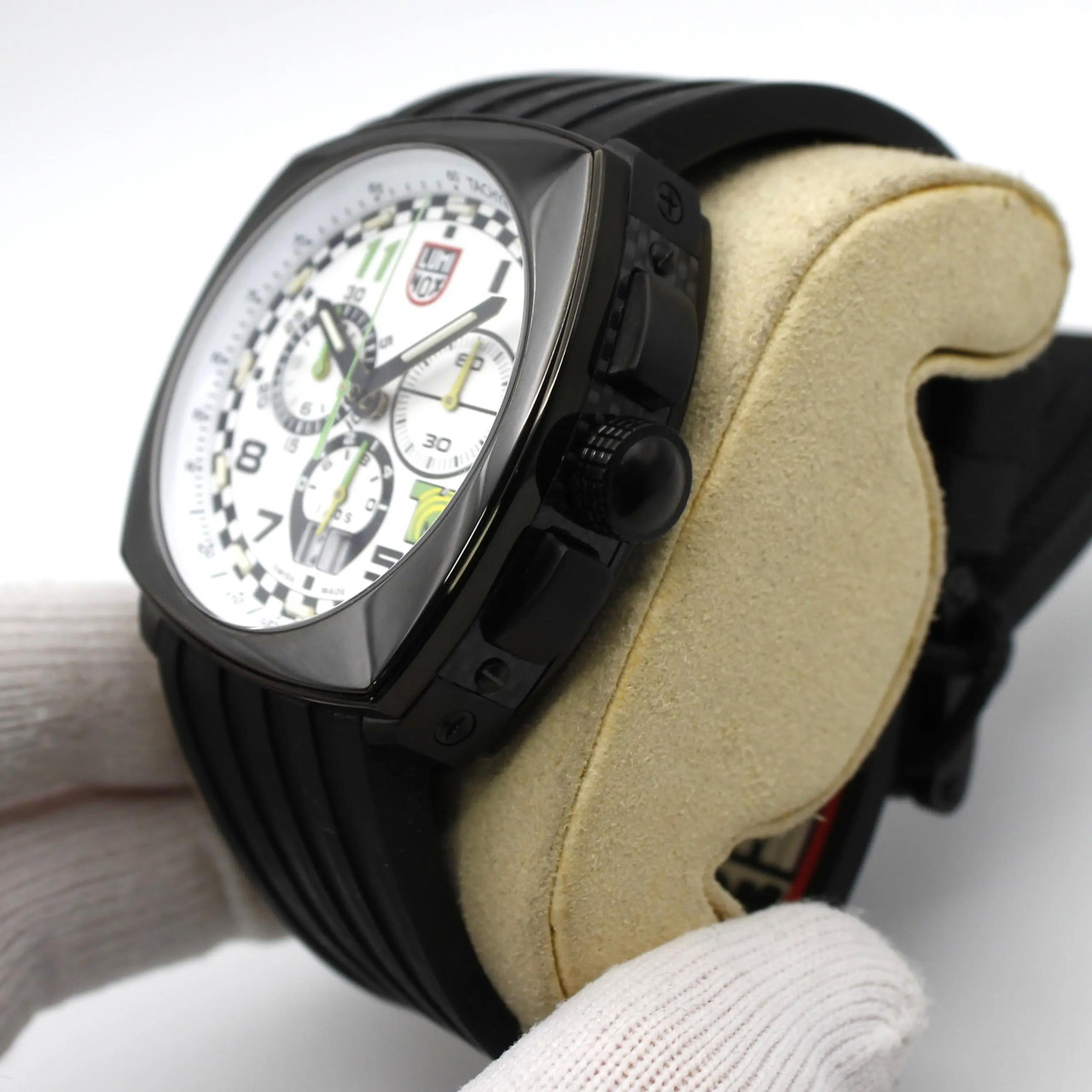 Luminox Tony Kanaan Chronograph 44mm Steel White Dial Mens Quartz