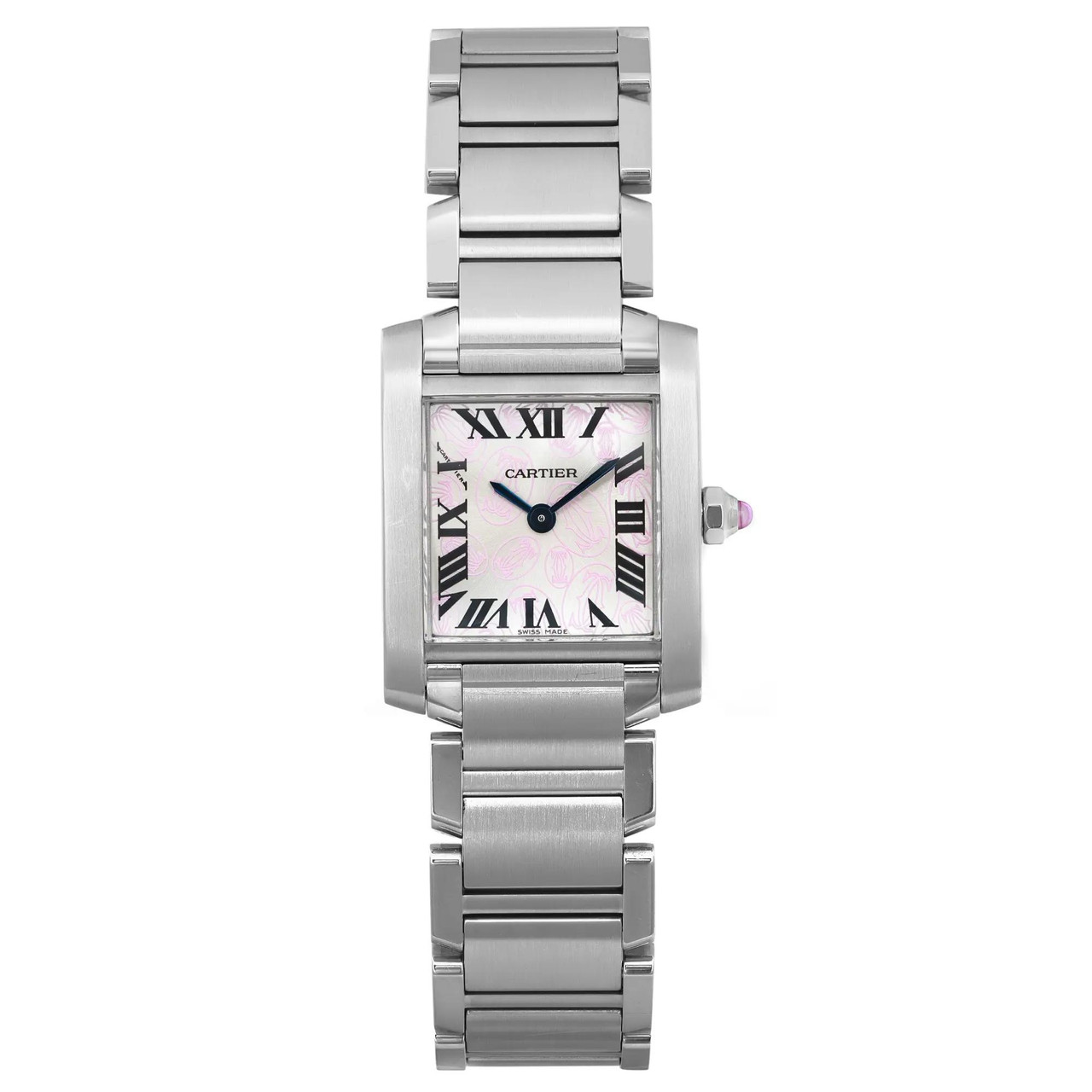 Cartier Tank Francaise 20mm Steel Silver Dial Ladies Quartz Watch