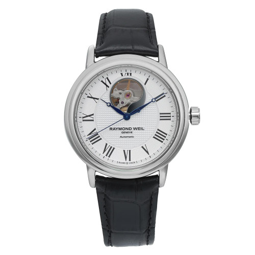 Front Full View Of RAYMOND WEIL 2827-STC-00659 Stainless Steel Watch Pre Owned Condition Good