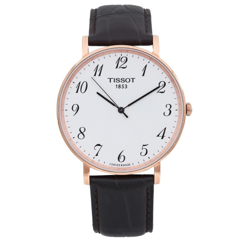Front Full View Of Tissot T109.610.36.032.00 Stainless Steel Watch Pre Owned Condition Good