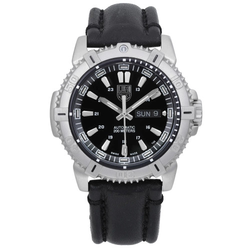 Front Full View Of Luminox XS.6501.NV Stainless Steel Watch Pre Owned Condition Good