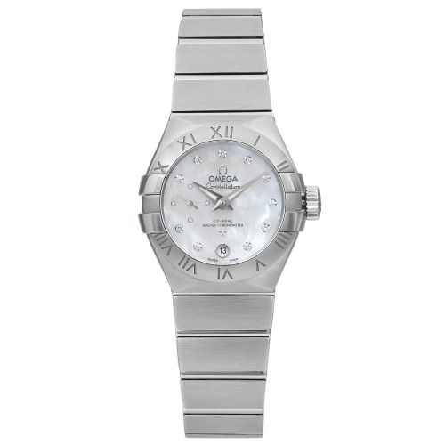 Front Full View Of OMEGA 127.10.27.20.55.001 Stainless Steel Watch Unworn Condition Excellent