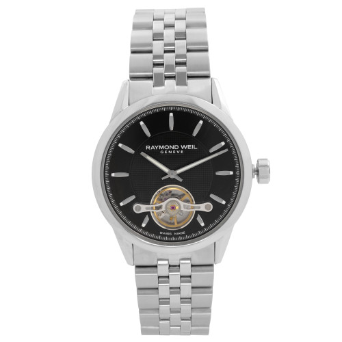 Front Full View Of RAYMOND WEIL 2780-ST-20001 Stainless Steel Watch New Condition {Product Condition}