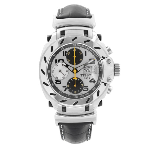 Front Full View Of Tissot T011.414.16.032.00 Stainless Steel Watch Display Model Condition {Product Condition}