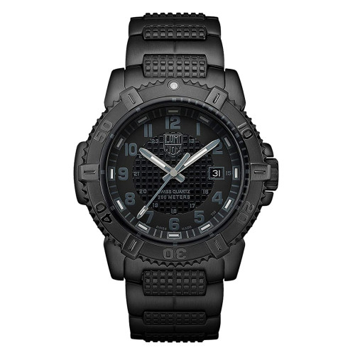Front Full View Of Luminox XS.6252.BO Stainless Steel Watch New Condition Excellent