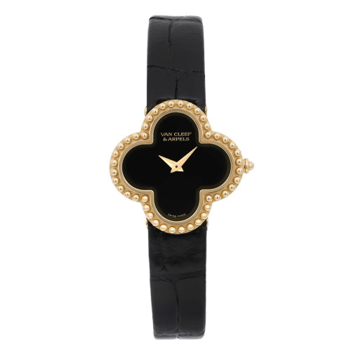 Front Full View Of Van Cleef & Arpels VCARD21900 {Case Material} Watch Pre Owned Condition Excellent