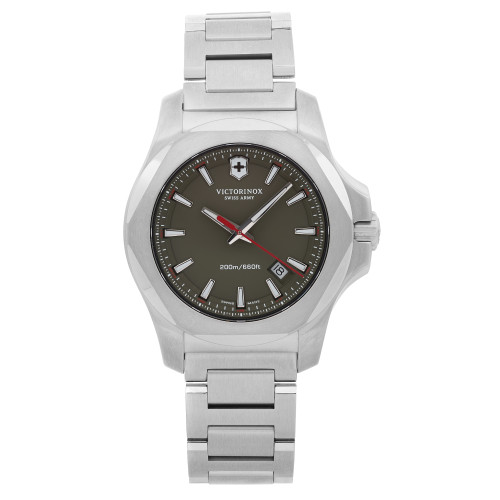 Front Full View Of Victorinox 241725.1 Stainless Steel Watch Unworn Condition