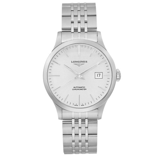 Front Full View Of Longines L2.820.4.72.6 Stainless Steel Watch Unworn Condition Excellent