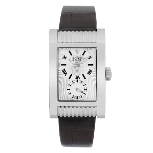 Front Full View Of Rolex 5441 White Gold Watch Pre Owned Condition Excellent