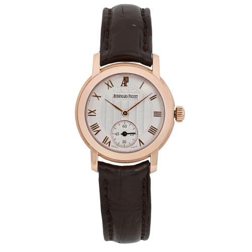 Front Full View Of Audemars Piguet 77208OR.OO.A067CR.01 Rose Gold Watch Pre Owned Condition Excellent