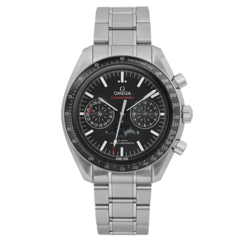 Front Full View Of OMEGA 304.30.44.52.01.001 Stainless Steel Watch Pre Owned Condition Excellent