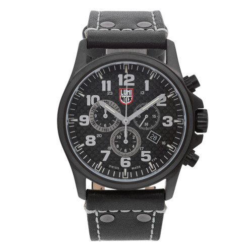 Luminox Blackout Field Alarm Chronograph Steel Black Dial Mens