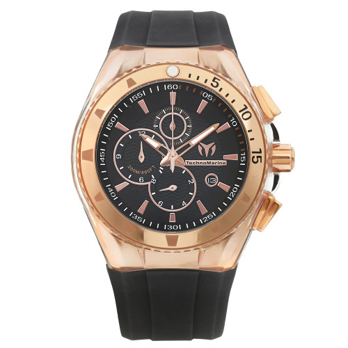 Front Full View Of TechnoMarine 110051 Stainless Steel Watch New With Defects Condition {Product Condition}