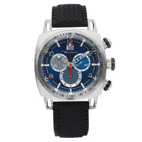 Front Full View Of Ritmo Mundo 2222/1 Stainless Steel Watch Display Model Condition Excellent