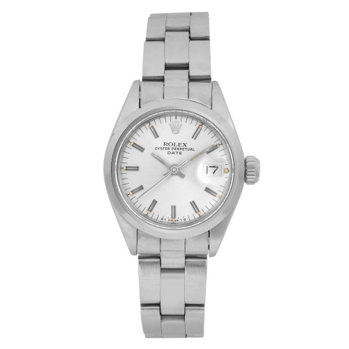 Front Full View Of Rolex 6916 Stainless Steel Watch Pre Owned Condition Good