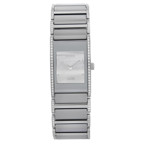 Front Full View Of Rado R20733122 Ceramic,Stainless Steel Watch New With Defects Condition Good