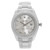 An image of a Wristwatch by Rolex. This Pre Owned item is designed for Men, featuring a Casual style. It has a Mechanical (Automatic) movement and an Analog display with a Silver dial color. The indices include 12-Hour Dial,Diamond Markers. The band is made of Stainless Steel and the case is made of Stainless Steel. The watch has a Round shape with a case size of 41 mm and a case thickness of 12 mm.