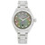 An image of a Wristwatch by OMEGA. This Pre Owned item is designed for Women, featuring a Dress/Formal,Luxury style. It has a Mechanical (Automatic) movement and an Analog display with a Multicolor dial color. The indices include 12-Hour Dial,Diamond Markers. The band is made of Stainless Steel and the case is made of Stainless Steel. The watch has a Round shape with a case size of 34 mm and a case thickness of 13 mm.