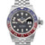 Up Close Front Facing Picture Of Rolex 126710BLRO Stainless Steel Watch Pre Owned Condition