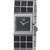 An image of a Wristwatch by ESQ. This Pre Owned item is designed for Women, featuring a Casual style. It has a Quartz movement and an Analog display with a Black dial color. The indices include No Hour Marks. The band is made of Stainless Steel and the case is made of Stainless Steel. The watch has a Square shape with a case size of 19 mm and a case thickness of 7 mm.