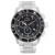 An image of a Wristwatch by Edox. This Display Model item is designed for Men, featuring a Diver style. It has a Quartz movement and an Analog display with a Black dial color. The indices include 12-Hour Dial,Stick Indexes. The band is made of Stainless Steel and the case is made of Stainless Steel. The watch has a Round shape with a case size of 45 mm and a case thickness of 13 mm.