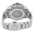 Back View Of Screwback Back Case And Closed Stainless Steel Band Of Edox 10221 3M NIN Watch Display Model Condition