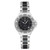 An image of a Wristwatch by TAG Heuer. This Pre Owned item is designed for Women, featuring a Dress/Formal style. It has a Quartz movement and an Analog display with a Black dial color. The indices include 12-Hour Dial,Stick Indexes. The band is made of Ceramic,Stainless Steel and the case is made of Stainless Steel. The watch has a Round shape with a case size of 36 mm and a case thickness of 10 mm.