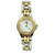 An image of a Wristwatch by ESQ. This Pre Owned item is designed for Women, featuring a Dress/Formal style. It has a Quartz movement and an Analog display with a White dial color. The indices include No Hour Marks. The band is made of Stainless Steel and the case is made of Stainless Steel. The watch has a Round shape with a case size of 24 mm and a case thickness of 6 mm.