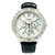 An image of a Wristwatch by Pulsar. This Pre Owned item is designed for Women, featuring a Casual style. It has a Japanese Quartz movement and an Analog display with a Mother Of Pearl dial color. The indices include Sticks. The band is made of Leather and the case is made of Stainless Steel. The watch has a Round shape with a case size of 38 mm and a case thickness of 9 mm.