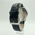 Back View Of {Caseback} Back Case And Closed Leather Band Of Pulsar V33J-X065 Watch Pre Owned Condition