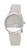 An image of a Wristwatch by Mondaine. This Display Model item is designed for Unisex Adult, featuring a Casual style. It has a Quartz movement and an Analog display with a Gray-White dial color. The indices include 12-Hour Dial,Arabic Numerals,Stick Indexes. The band is made of Leather and the case is made of Stainless Steel. The watch has a Round shape with a case size of 38 mm and a case thickness of 7 mm.
