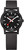 An image of a Wristwatch by Mondaine. This Display Model item is designed for Women, featuring a Casual style. It has a Quartz movement and an Analog display with a Black dial color. The indices include 12-Hour Dial,Non-Numeric Hour Marks,Stick Indexes. The band is made of Rubber and the case is made of Black renewable raw material. The watch has a Round shape with a case size of 32 mm and a case thickness of 8 mm.