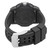 Back View Of Screwback Back Case And Closed Rubber Band Of Luminox XS.3051.F Watch Pre Owned Condition